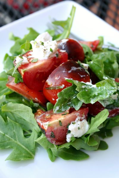Local farmer Dan Jackson is growing the Indigo Rose tomato, developed by the Oregon State University. The new tomato breed was released for the first time this year and has the highest level antioxidants found in a tomato according to researchers.They are on the menu at Stella's cafe where chef Tony Brown has been featuring them in salads with arugula and goat cheese, as well as other dishes. (Lorie Hutson)
