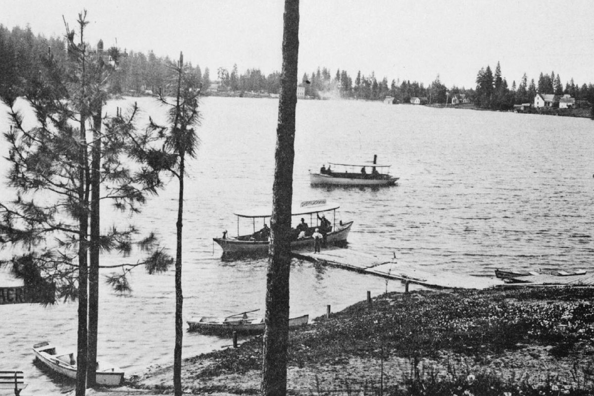 1909: Medical Lake, west of Spokane, was a popular spot for recreation and also because the water was said to contain medical and healing properties.