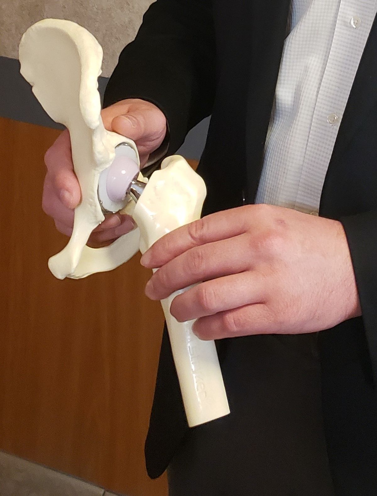 Joshua Drumm, D.O., a fellowship-trained joint replacement surgeon at Providence Orthopedics & Sports Medicine, tells his patients that hip replacements tend to be much less painful with a more rapid recovery than knee replacements. (Courtesy Providence Orthopedics & Sports Medicine)