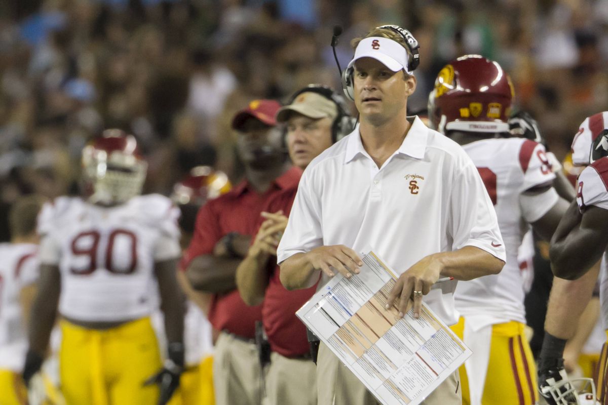 Trojans coach Lane Kiffin is already on hot seat in L.A. (Associated Press)