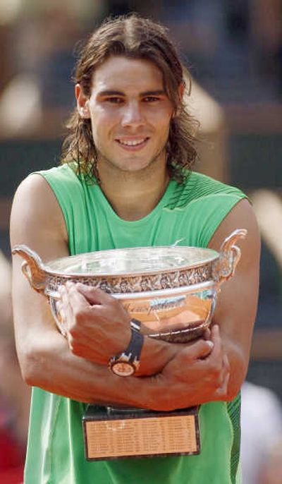 
Rafael Nadal is the second man in history to win four straight French titles. Bjorn Borg did it from 1978-81. Associated Press
 (Associated Press / The Spokesman-Review)