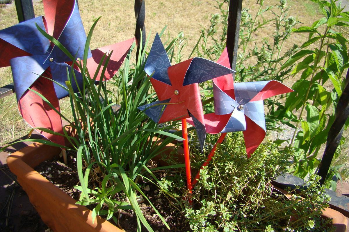 Simple pinwheels are easy to make! (Maggie Bullock)