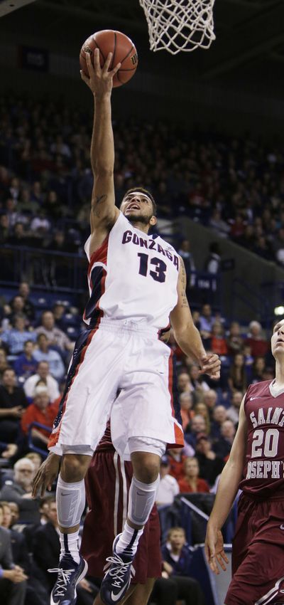 Gonzaga freshman Josh Perkins is out of action with a broken jaw. (Associated Press)