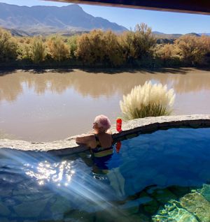 Nothing like a soak after a long drive. That's especially true at Riverbend Hot Springs in Truth or Consequences, New Mexico. (John Nelson)