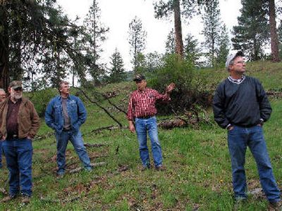 
 DNR officials lead sportmen's group leaders on a tour of mixed ownership lands near Ellensburg.  
 (Rich Landers / The Spokesman-Review)