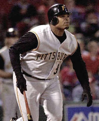 
Pittsburgh's Daryle Ward watches his three-run homer sail away in the fifth inning against the St. Louis Cardinals. Pittsburgh's Daryle Ward watches his three-run homer sail away in the fifth inning against the St. Louis Cardinals. 
 (Associated PressAssociated Press / The Spokesman-Review)