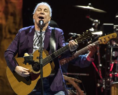 Paul Simon hits all the right notes as he sings “50 Ways to Leave Your Lover” at the Spokane Veterans Memorial Arena on June 23, 2017. The legendary singer has announced his upcoming tour will be his last. (Dan Pelle / The Spokesman-Review)