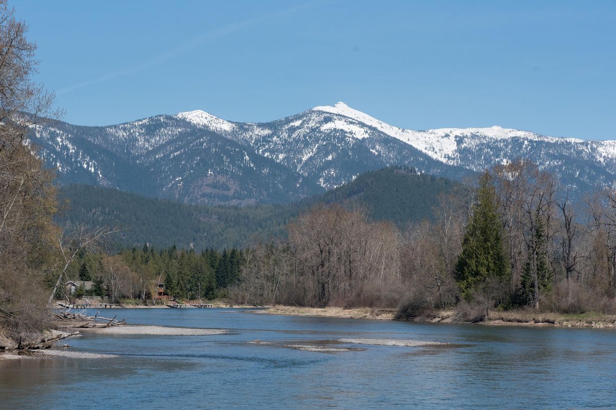 Scotchman Peak pictured here on April 26, 2018. An advisory vote in May will signal how much, or how little, area support there is for a federal wilderness designation for the peak and its surrounding area. (Eli Francovich / The Spokesman-Review)