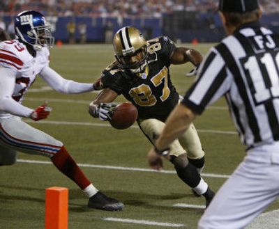 
Joe Horn's fumble on this play was one of six turnovers committed by the Saints in their 