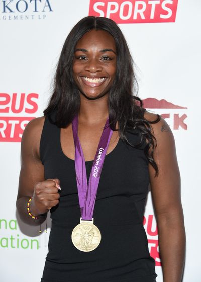 American Olympic boxing champion Claressa Shields is aiming for a second gold medal. (Evan Agostini / Associated Press)