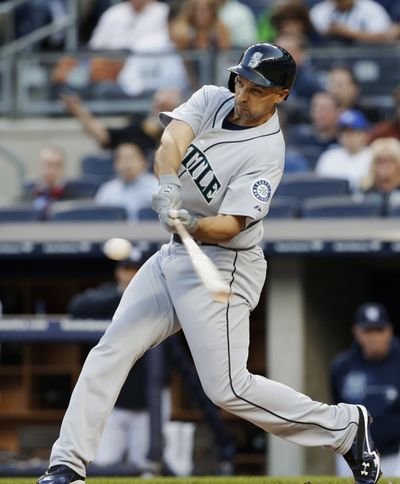 With his playing days likely numbered, why not consider Raul Ibanez, whose baseball career path brought him back to Seattle in 2013, as the Mariners’ next manager? Lou Piniella would endorse it. (Associated Press)