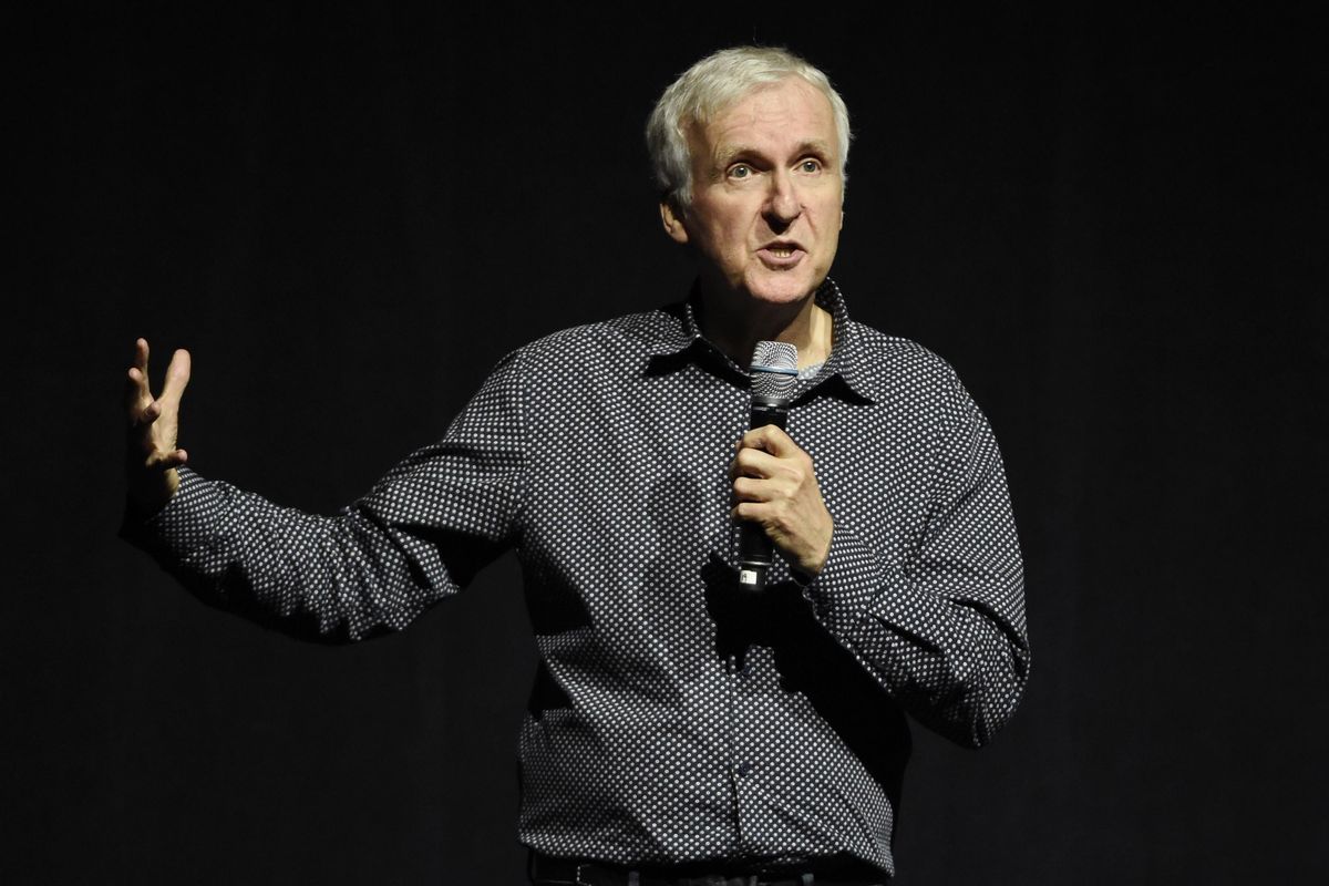 Director James Cameron, shown at CinemaCon 2016, studied physics before dropping out of school to pursue his film career. He says that influences how he sets up shots, especially action sequences, on his films. (Chris Pizzello / Chris Pizzello/Invision/AP)