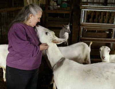 
Pat Hendrickson is greeted Wednesday by 