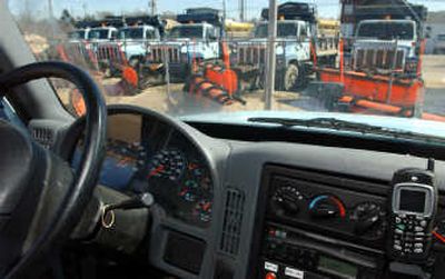 
A GPS phone system is mounted on the dashboard of a township truck in Babylon, N.Y. GPS tracking devices installed on government-issue vehicles are helping communities around the country reduce waste and abuse, in part by catching employees shopping, working out at the gym or loafing while on the clock. Associated Press
 (Associated Press / The Spokesman-Review)