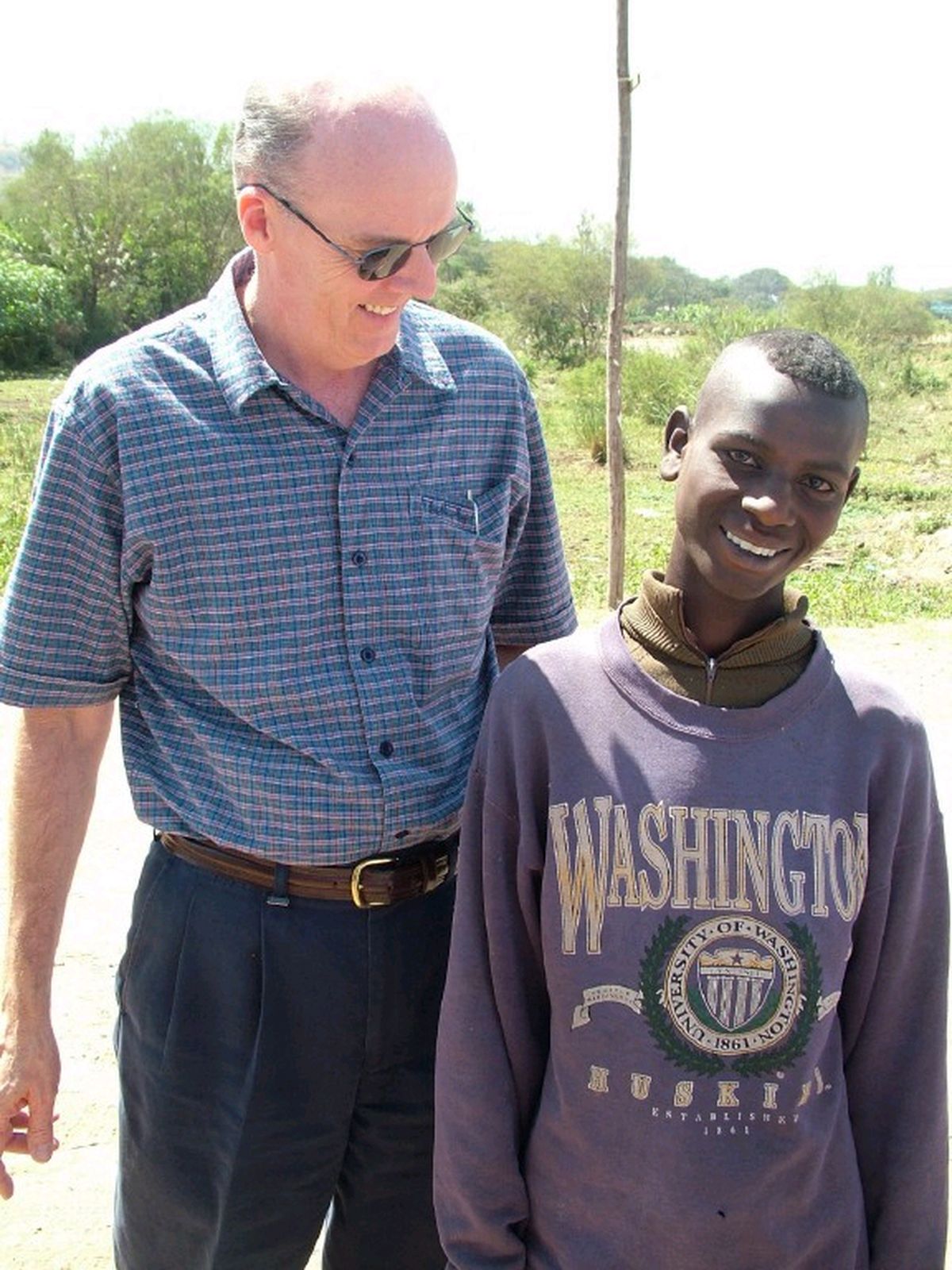 Bill Roe with  a young Ethiopian man during a mission to Africa in 2005. Photo courtesy of Sandi Gress (Photo courtesy of Sandi Gress)