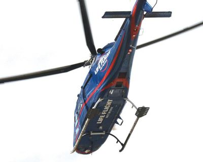 LIfeFlight operations in and out of St. Joseph Regional Medical Center have risen with efforts by the hospital’s CEO to market services to other hospitals in the region. (Barry Kough / Lewiston Tribune)
