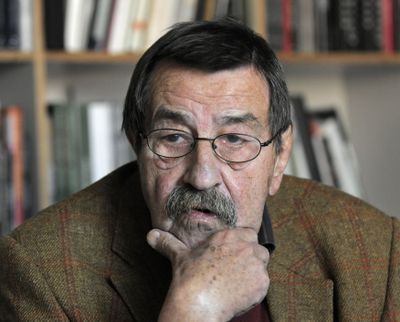 German writer and Nobel prize laureate for literature Guenter Grass during an interview with the Associated Press. (Associated Press)