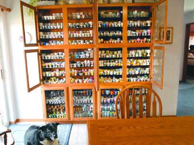 
 Emmy Woods' collection of egg cups is pushing toward the 1,200 barrier.  Page 4
 (The Spokesman-Review)