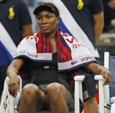 Venus Williams announced that a knee injury has ended her tennis season. (Associated Press)