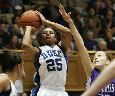 
Monique Currie  is trying to lead the Duke Blue Devils to their first national title. 
 (Associated Press / The Spokesman-Review)