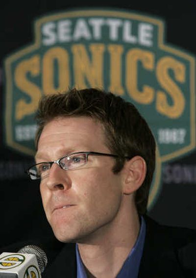 
SuperSonics general manager Sam Presti has already proven he can make tough decisions. Associated Press
 (Associated Press / The Spokesman-Review)
