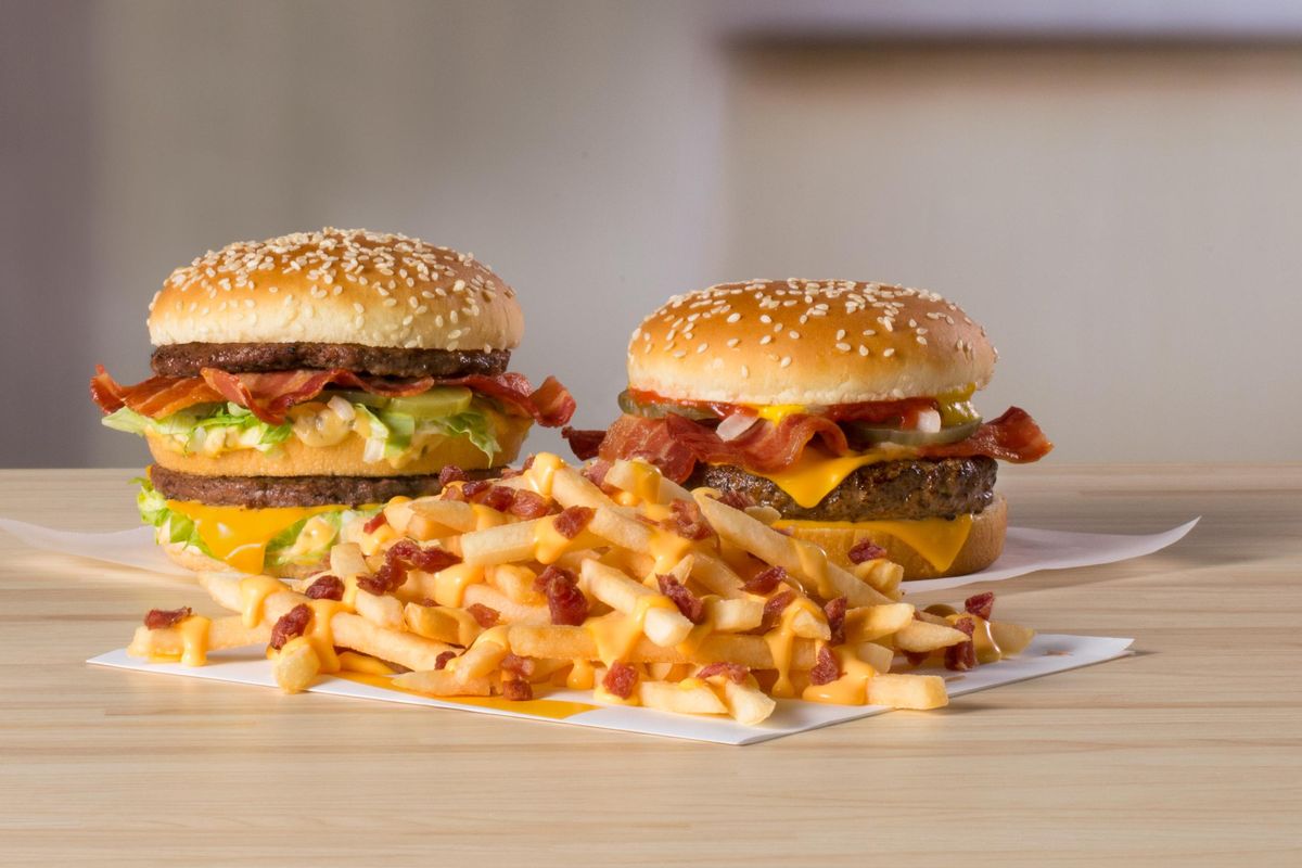 McDonald’s is launching a trio of bacon-ized classics - fries, Big Mac and Quarter Pounder - on Wednesday. (Courtesy of McDonald’s)