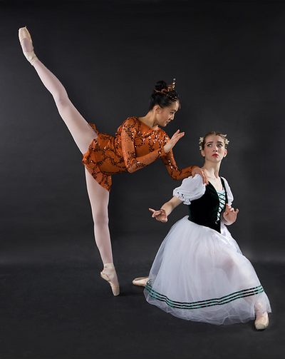 Dancers Siqi He and Kaelyn Frederick will be part of the ‘Stone Flower’ performance Saturday. (Melissa Allen)