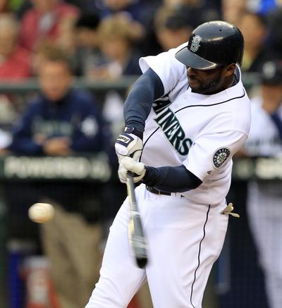 Milton Bradley hit a two-run home run and added an RBI single against the Tigers. (Associated Press)