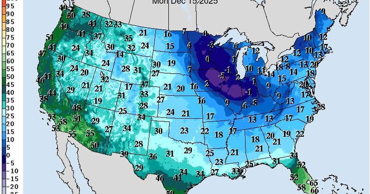First big snow storm to hit U.S. as polar vortex sends coldest air yet