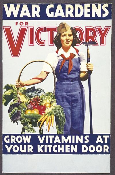An American WWII poster promoting victory gardens. (Library of Congress / Courtesy)