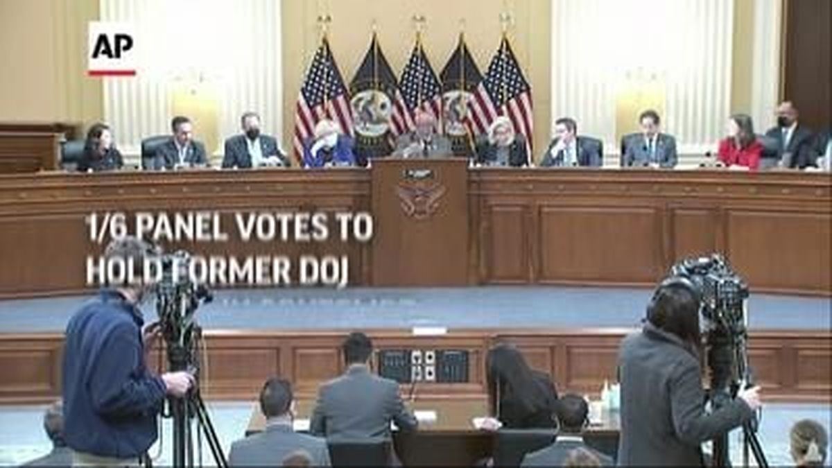 The House panel investigating the Jan. 6 U.S. Capitol insurrection voted Wednesday to pursue contempt charges against Jeffrey Clark, a former Justice Department official who refused to answer the committee's questions. 