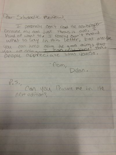 It was addressed to the S-R in a different handwriting.