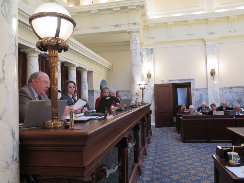 Sen. Fred Martin, R-Boise, speaks during a budget-setting session of the Idaho Legislature's Joint Finance-Appropriations Committee on Tuesday, Feb. 28, 2017. (Betsy Z. Russell)