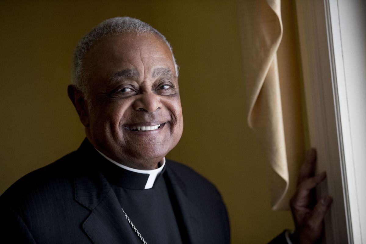 Archbishop Wilton Gregory is seen following a mass last year at St. Augustine Church in Washington, D.C.  (Andrew Harnik)