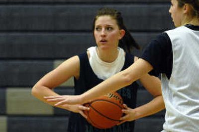 
Lake City High School basketball player Jacie Estes  practices at the school in Coeur d'Alene.
 (Kathy Plonka / The Spokesman-Review)