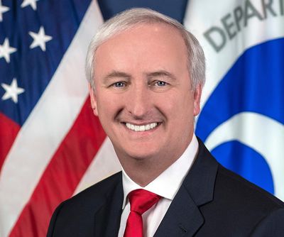 In this image provided by the Department of Transportation, deputy transportation secretary Jeffrey Rosen is shown in his official portrait in Washington. (Associated Press)