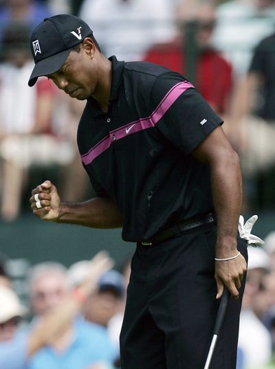 Tiger Woods shot a 6-under 65, his best round of the year. (Associated Press)