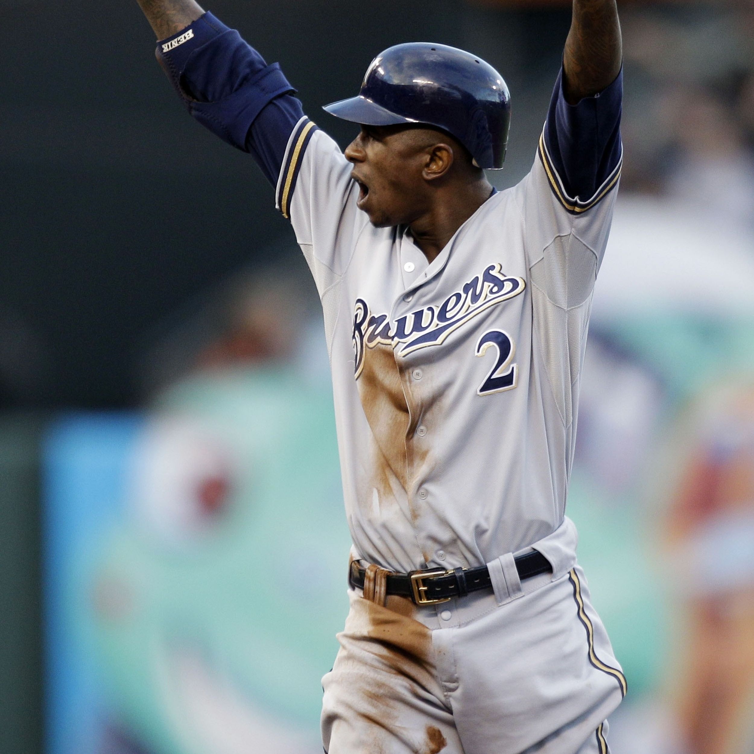 Milwaukee Brewers on X: This week's #BlackHistoryMonth spotlight is Nyjer  Morgan -- an outfielder who played with the Crew from 2011-12.  #ThisIsMyCrew  / X