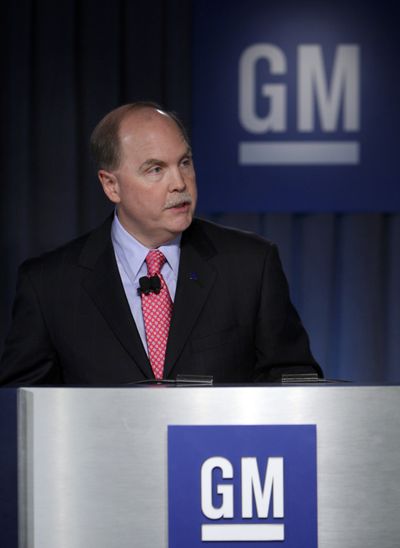 GM CEO Fritz Henderson speaks  at a news conference  Friday in Detroit.  (Associated Press / The Spokesman-Review)