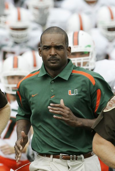 Randy Shannon of Miami (Fla.) is one of only nine minority head coaches in major college football.  (Associated Press)