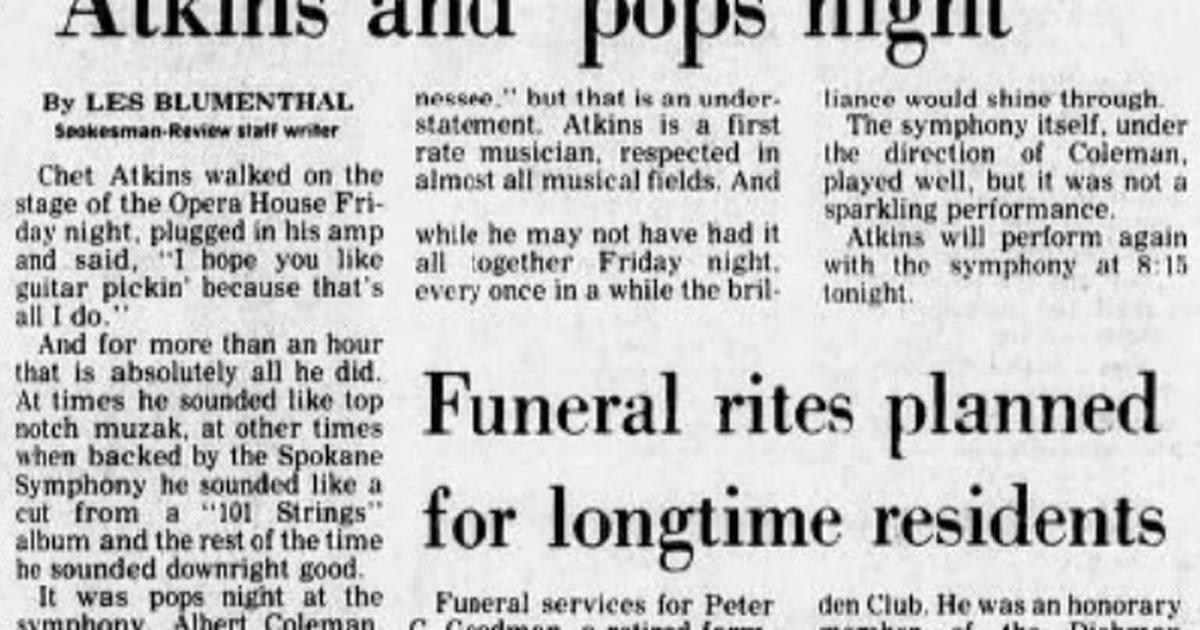 This day in history: Symphony and ‘guitar pickin’ melded genres for a show that divided critics