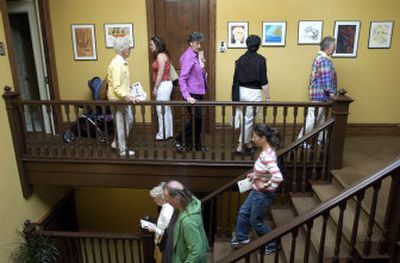 
The third floor of the Montvale Hotel was alive with foot traffic Saturday during the Live It Up! Downtown Spokane Lifestyle Tour. 
 (Dan Pelle / The Spokesman-Review)