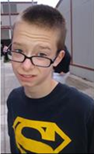 Spokane police say 13-year-old Hunter Simmons was last seen at about 1:30 p.m. north of Spokane Community College in the area of the 3400 block of East Carlisle Avenue. ((COURTESY))