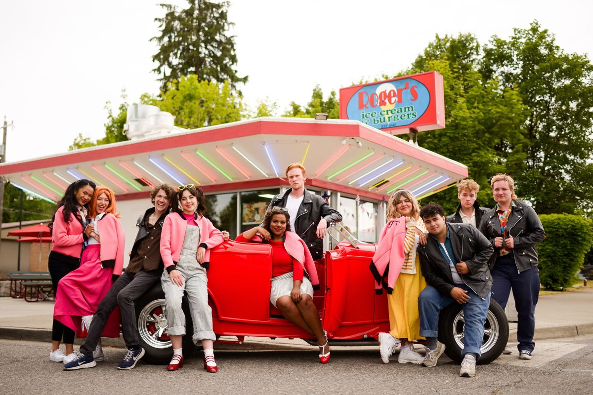 The Lake City Playhouse cast of “Grease,” which runs Aug. 4 in Coeur d’Alene. (Courtesy of Jolena Long)