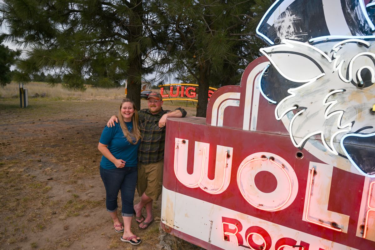 Spokane's iconic neon signs being saved in Bovey Boneyard Aug. 8