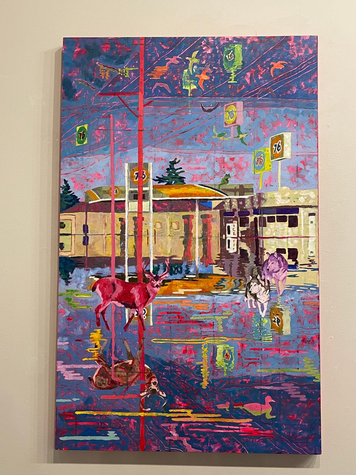 “Electric Apocalypse” by Tesla Kawakami is on display at the Chase Gallery through the end of August. (Courtesy of Tesla Kawakami)