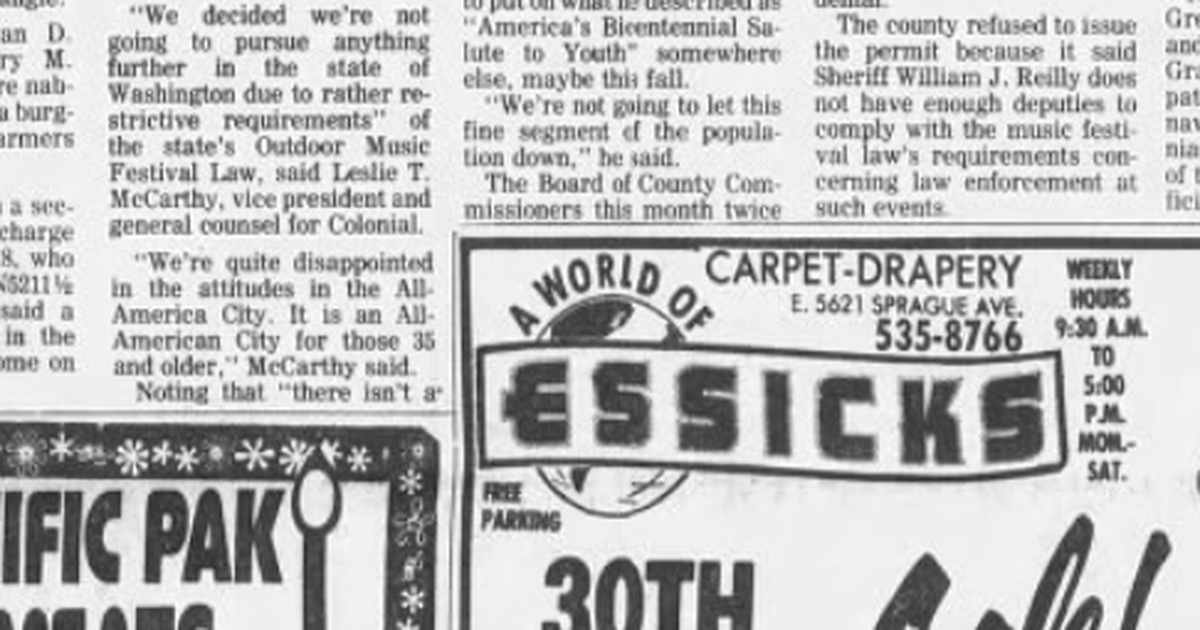 This day in history: County shoots down Liberty Lake music festival; Glee club flees West Side hotel fire