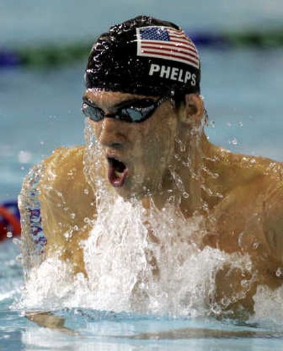 
Michael Phelps feels more comfortable in the water than on land. Canadian Press
 (Canadian Press / The Spokesman-Review)