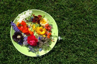
These edible flowers came from Arnold's greenhouse.
 (The Spokesman-Review)