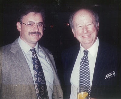 In 1993, D.F. “Dave” Oliveria met his newspaper hero Herb Caen of the San Francisco Chronicle, the master of three-dot journalism, at the annual convention of the National Society of Newspaper Columnists in Portland, Ore. In 1999, D.F. won the society’s Herb Caen Memorial Tidbits Column Award for his long-running Huckleberries column in The Spokesman-Review. (Courtesy photo: Brenda Oliveria (aka “Mrs. O”) / Courtesy photo: Brenda Oliveria (aka “Mrs. O”))